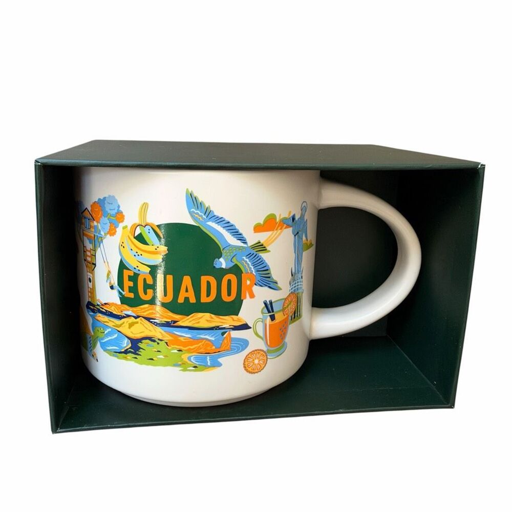 Starbucks Ecuador 14oz Coffee Mug Discovery Series NEW In Box